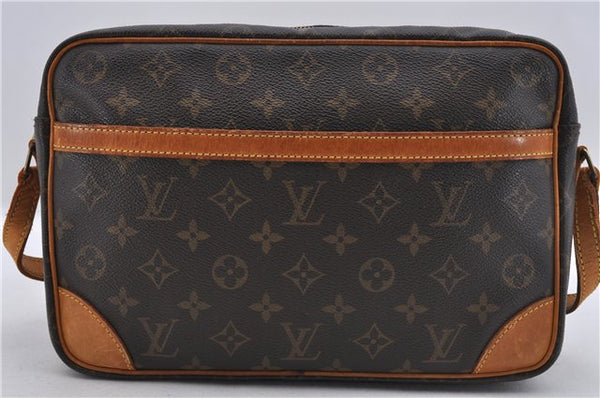 Auth Louis Vuitton Monogram Trocadero 30 Shoulder Cross Body Bag M51272 LV 8230D