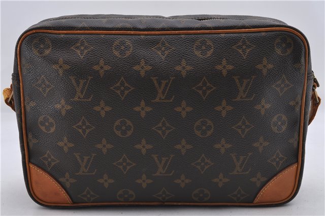 Auth Louis Vuitton Monogram Trocadero 30 Shoulder Cross Body Bag M51272 LV 8230D