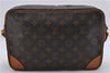 Auth Louis Vuitton Monogram Trocadero 30 Shoulder Cross Body Bag M51272 LV 8230D