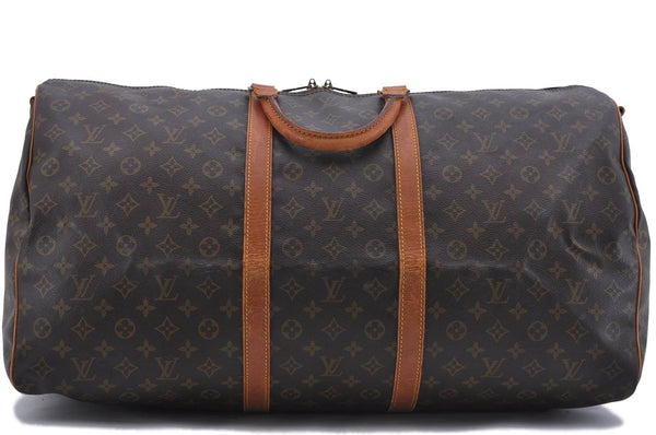 Auth LOUIS VUITTON Monogram Keepall Bandouliere 60 Boston Bag M41412 LV 8233C