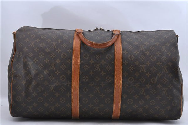 Auth LOUIS VUITTON Monogram Keepall Bandouliere 60 Boston Bag M41412 LV 8233C