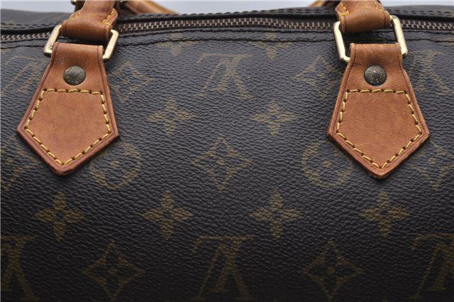 Authentic Louis Vuitton Monogram Speedy 40 Hand Boston Bag M41522 LV 8233D