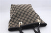 Authentic GUCCI Shoulder Tote Bag Purse GG Canvas Leather 0021099 Black 8234D