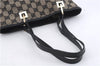 Authentic GUCCI Shoulder Tote Bag Purse GG Canvas Leather 0021099 Black 8234D