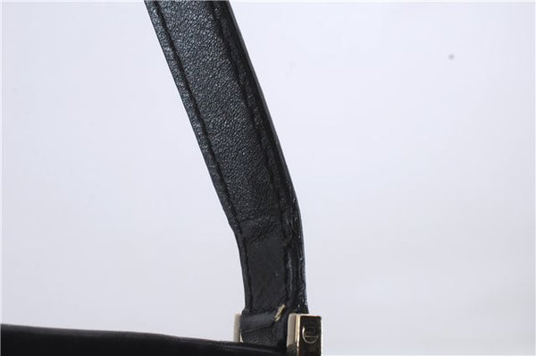 Authentic GUCCI Shoulder Tote Bag Purse GG Canvas Leather 0021099 Black 8234D