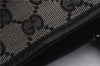 Authentic GUCCI Shoulder Tote Bag Purse GG Canvas Leather 0021099 Black 8234D