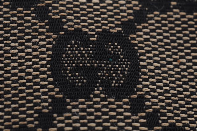 Authentic GUCCI Shoulder Tote Bag Purse GG Canvas Leather 0021099 Black 8234D