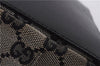 Authentic GUCCI Shoulder Tote Bag Purse GG Canvas Leather 0021099 Black 8234D