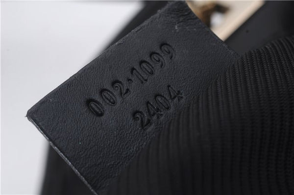 Authentic GUCCI Shoulder Tote Bag Purse GG Canvas Leather 0021099 Black 8234D