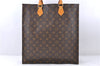 Authentic LOUIS VUITTON Monogram Sac Plat Hand Bag M51140 LV Junk 8235C