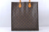 Authentic LOUIS VUITTON Monogram Sac Plat Hand Bag M51140 LV Junk 8235C