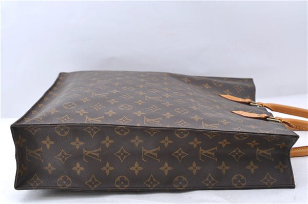 Authentic LOUIS VUITTON Monogram Sac Plat Hand Bag M51140 LV Junk 8235C