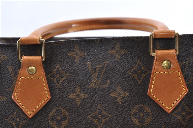 Authentic LOUIS VUITTON Monogram Sac Plat Hand Bag M51140 LV Junk 8235C