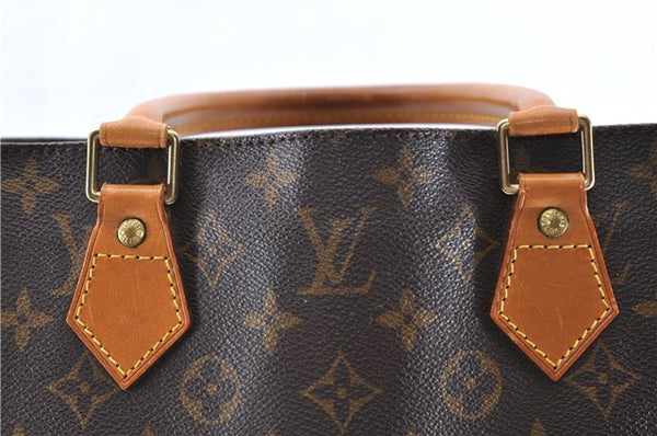 Authentic LOUIS VUITTON Monogram Sac Plat Hand Bag M51140 LV Junk 8235C