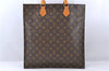 Authentic LOUIS VUITTON Monogram Sac Plat Hand Bag M51140 LV 8236C