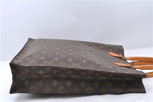 Authentic LOUIS VUITTON Monogram Sac Plat Hand Bag M51140 LV 8236C