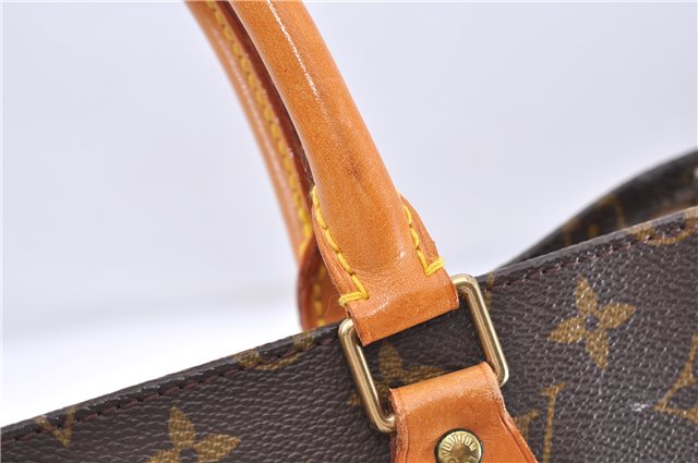 Authentic LOUIS VUITTON Monogram Sac Plat Hand Bag M51140 LV 8236C