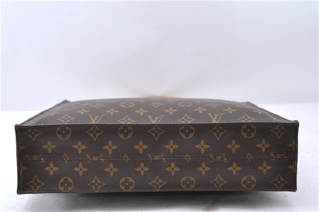 Authentic LOUIS VUITTON Monogram Sac Plat Hand Bag M51140 LV 8236C