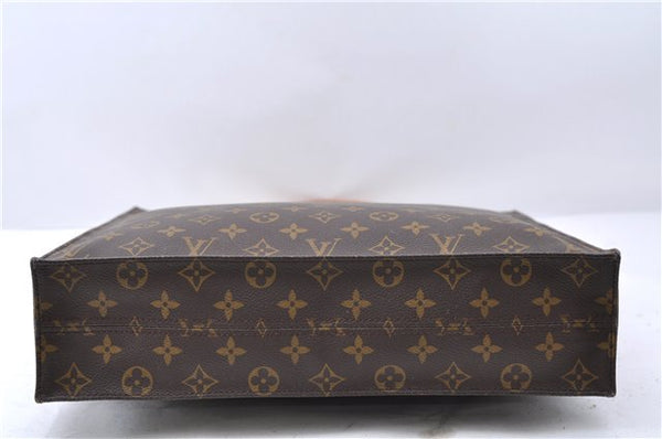 Authentic LOUIS VUITTON Monogram Sac Plat Hand Bag M51140 LV 8236C