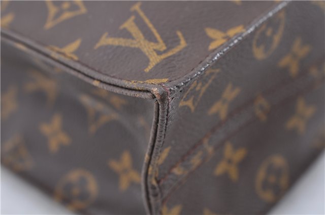 Authentic LOUIS VUITTON Monogram Sac Plat Hand Bag M51140 LV 8236C
