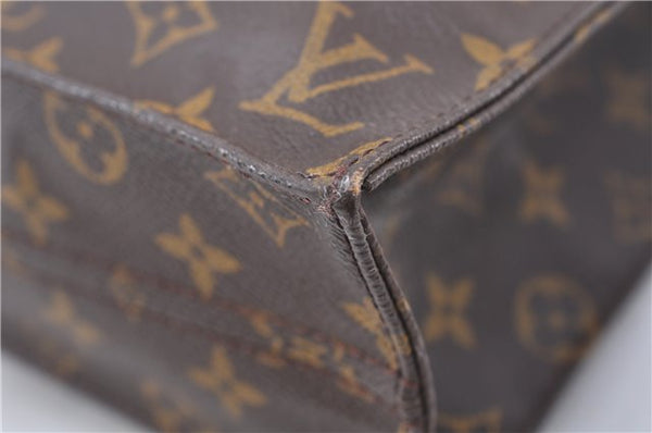 Authentic LOUIS VUITTON Monogram Sac Plat Hand Bag M51140 LV 8236C