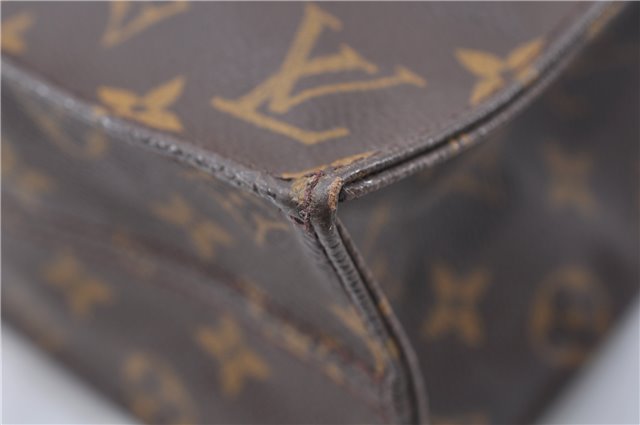 Authentic LOUIS VUITTON Monogram Sac Plat Hand Bag M51140 LV 8236C