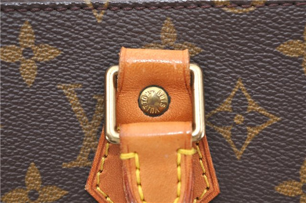 Authentic LOUIS VUITTON Monogram Sac Plat Hand Bag M51140 LV 8236C