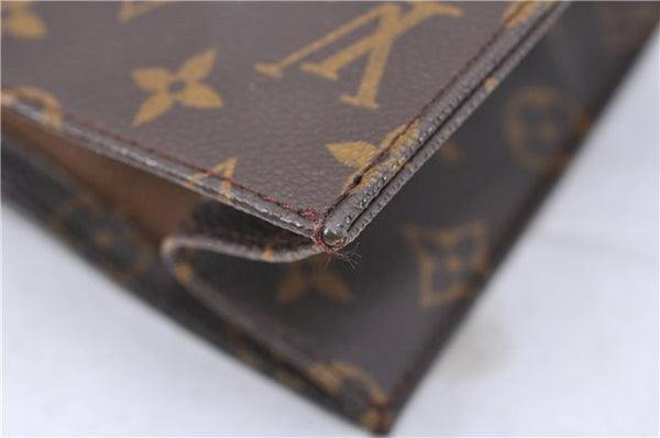 Authentic LOUIS VUITTON Monogram Sac Plat Hand Bag M51140 LV 8236C