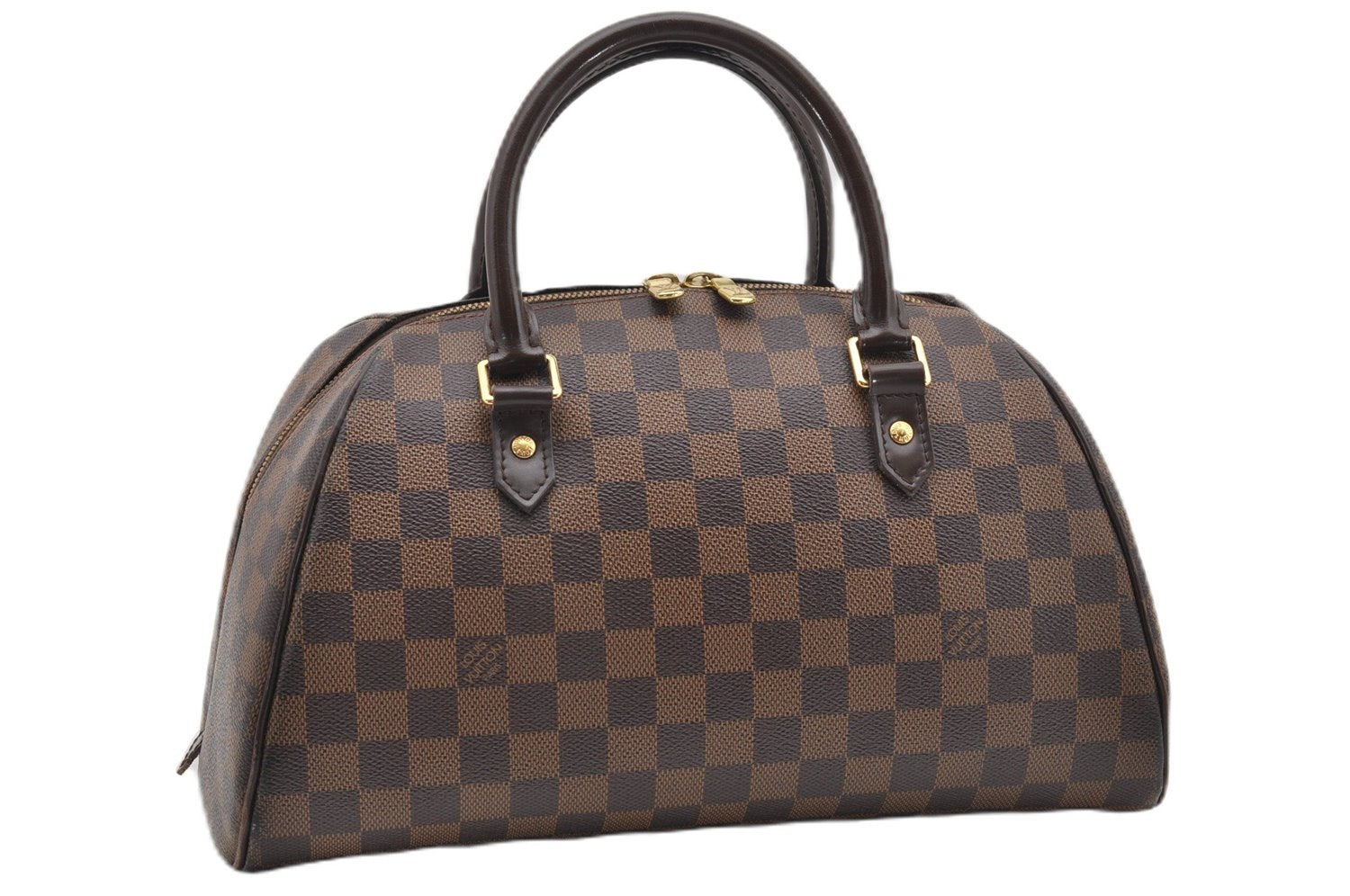 Authentic Louis Vuitton Damier Ribera MM Hand Boston Bag Purse N41434 LV 8239F