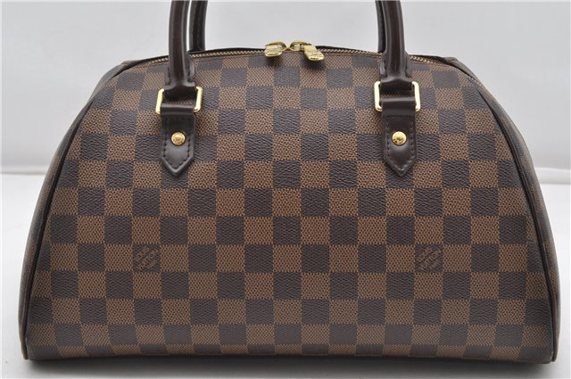 Authentic Louis Vuitton Damier Ribera MM Hand Boston Bag Purse N41434 LV 8239F