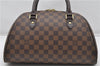 Authentic Louis Vuitton Damier Ribera MM Hand Boston Bag Purse N41434 LV 8239F