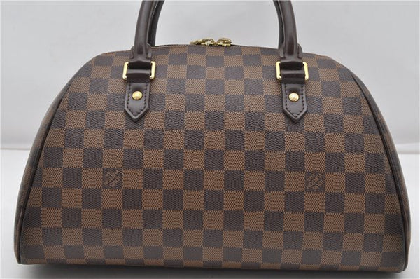 Authentic Louis Vuitton Damier Ribera MM Hand Boston Bag Purse N41434 LV 8239F