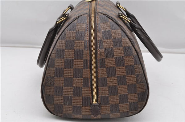 Authentic Louis Vuitton Damier Ribera MM Hand Boston Bag Purse N41434 LV 8239F