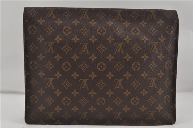 Auth Louis Vuitton Monogram Porte Documents Senateur Briefcase M53335 LV 8240D