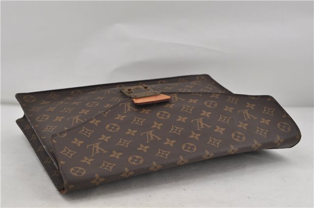 Auth Louis Vuitton Monogram Porte Documents Senateur Briefcase M53335 LV 8240D