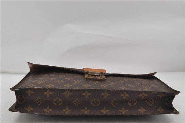Auth Louis Vuitton Monogram Porte Documents Senateur Briefcase M53335 LV 8240D