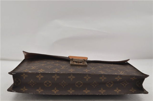 Auth Louis Vuitton Monogram Porte Documents Senateur Briefcase M53335 LV 8240D