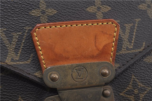 Auth Louis Vuitton Monogram Porte Documents Senateur Briefcase M53335 LV 8240D