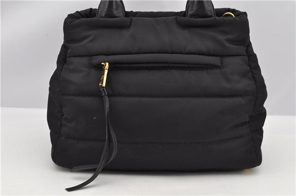 Authentic PRADA Nylon Tessuto Leather 2Way Shoulder Hand Bag Black 8240F