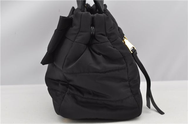 Authentic PRADA Nylon Tessuto Leather 2Way Shoulder Hand Bag Black 8240F
