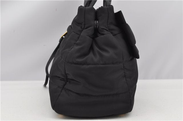 Authentic PRADA Nylon Tessuto Leather 2Way Shoulder Hand Bag Black 8240F