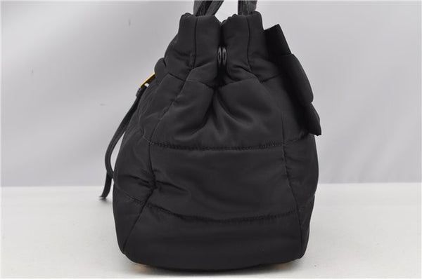 Authentic PRADA Nylon Tessuto Leather 2Way Shoulder Hand Bag Black 8240F