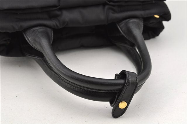 Authentic PRADA Nylon Tessuto Leather 2Way Shoulder Hand Bag Black 8240F