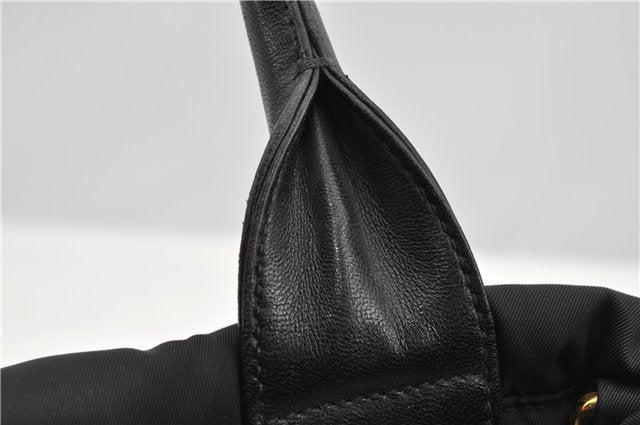 Authentic PRADA Nylon Tessuto Leather 2Way Shoulder Hand Bag Black 8240F