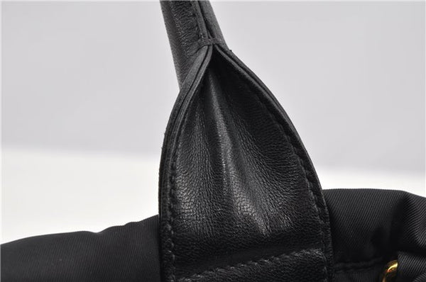 Authentic PRADA Nylon Tessuto Leather 2Way Shoulder Hand Bag Black 8240F