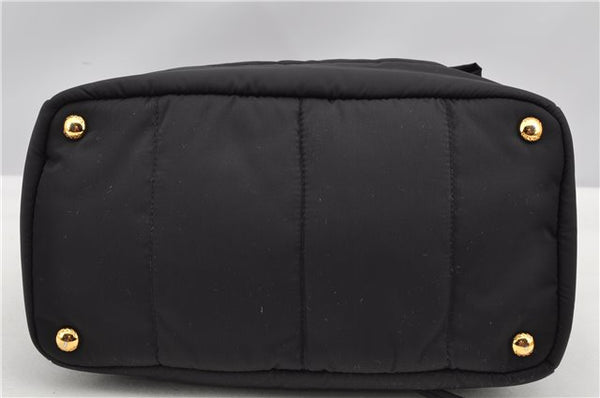 Authentic PRADA Nylon Tessuto Leather 2Way Shoulder Hand Bag Black 8240F