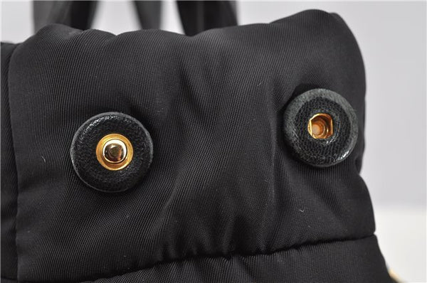 Authentic PRADA Nylon Tessuto Leather 2Way Shoulder Hand Bag Black 8240F