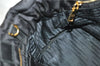 Authentic PRADA Nylon Tessuto Leather 2Way Shoulder Hand Bag Black 8240F