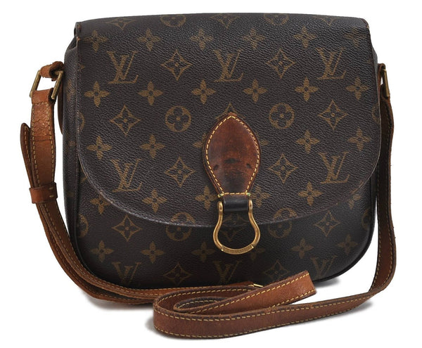 Auth LOUIS VUITTON Monogram Saint Cloud GM Shoulder Cross Bag M51242 LV 8241C