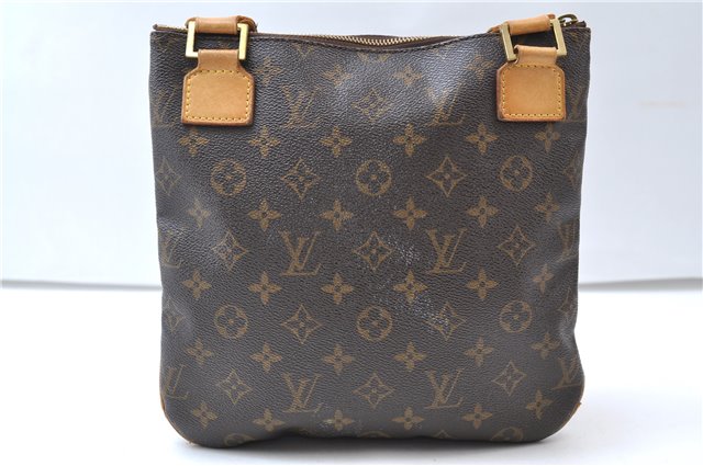 Auth Louis Vuitton Monogram Pochette Bosphore Shoulder Cross Bag M40044 LV 8246E